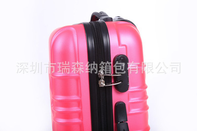 【工廠生產(chǎn)ABS拉桿箱 登機(jī)箱 旅行箱 純色 混批多種顏色】價(jià)格,廠家,圖片,旅行箱包,深圳市瑞森納箱包-